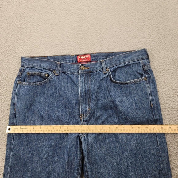 Chaps‎ Jeans Mens 38x30 Blue Denim Straight Leg Medium Wash Classiccore Casual - Picture 14 of 15
